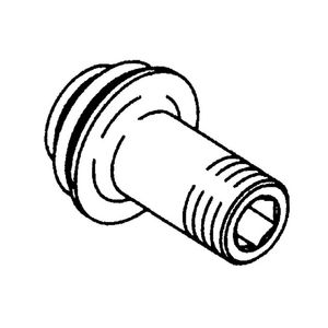 Speciale spoelstop t.b.v. Vario inbouwthm. 0804 en 0805