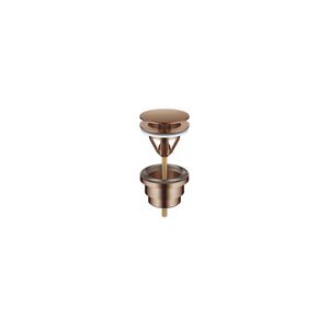 Afvoer. z.drukafsluiter 1 1/4" Brons gebors.