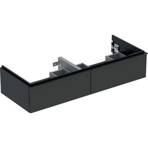 iCon onderkast tbv dubbelewastafel twee laden 120cm lava mat