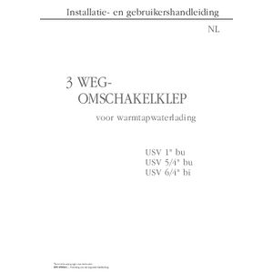 Omschakelklep verw./tapw. USV tbv SWC/WWC 1.1/2