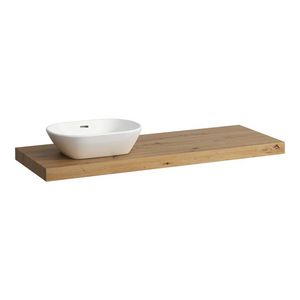 Wastafelblad LANI 140cm met uitsparing links wild oak