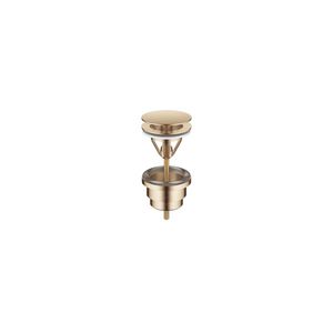 Afvoer. z.drukafsluiter 1 1/4" Light Gold gebors.