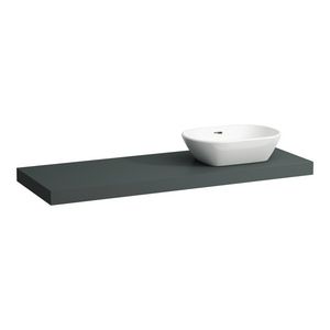Wastafelblad LANI 140cm met uitsparing rechts traffic grey