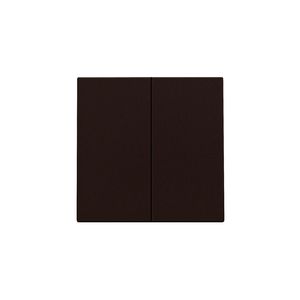 Afwerkingsset dubbele elektr. schakelaar /knop d.brown