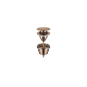 Afvoer. druksluiting 1 1/4" Brons gebors.