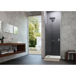 Design Pure zwaaideur 890-915x2000mm zilvermat helder