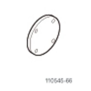 Blindflens DN65 gas PN16, incl. pakking, bouten, moeren