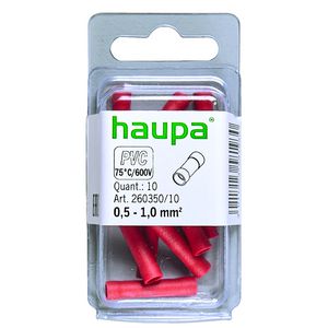 Zak a 10st. Stootverbinders 0,5-1,0 rood geisoleerd PVC