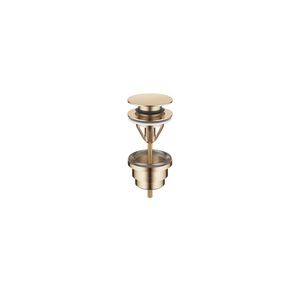 Afvoer. druksluiting 1 1/4" Light Gold gebors.