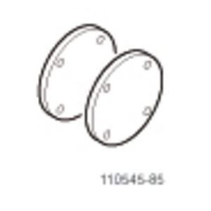 Blindflenzen DN65 water PN6, incl. pakking, bouten, moeren