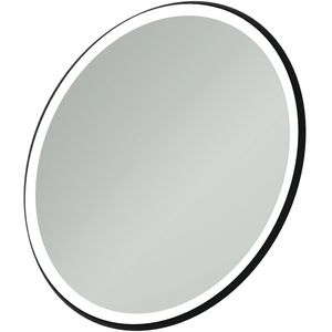 MIRROR ROUND METAL ESCUTCHEON 90 BLK