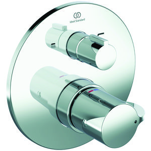 Ceraplus 2 bad/douchetherm. chroom v.wandinb.m.easybox/stopkraan