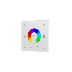 Afstandsbediening RF RGBTW 4 zones muurtouchwielbedienin wit