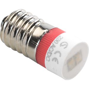 E10-lamp met rode led drukknoppen 6A/signaalapparaten