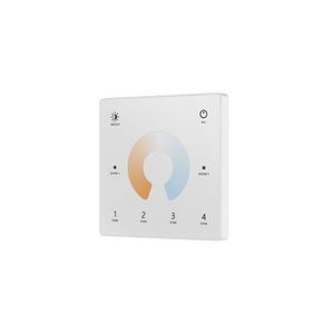 Afstandsbediening RF TW 4 zones muurtouchwielbediening wit
