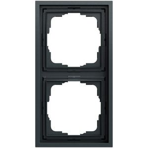 Afdekraam 2-v Gira F300 antracit(gel.)