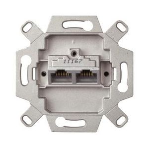 Inserts data socket flush 2 outlet RJ45 blind Cat6A ELSO