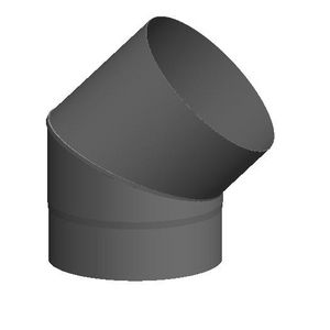 Bocht ø180mm 45° donker antraciet