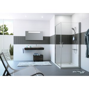 Zwaaideur voor hoekinstap/zijwand 800x2000mm