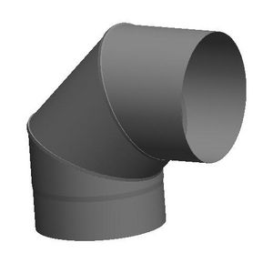 Bocht ø180mm 90° donker antraciet