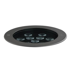 LED-Grondinbouwarmatuur 3000K 26W DALI cirkelvormige gemidde