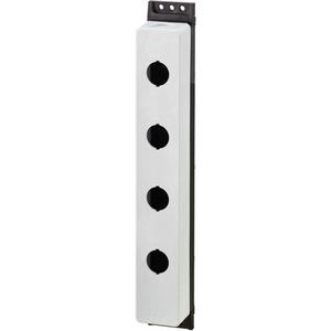 Opbouwkast vlak grijs 4 inbouwplaatsen 4 x M22