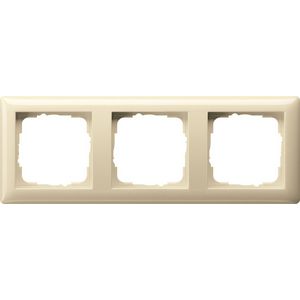 Afdekraam 3-v Gira Standard 55 creme wit