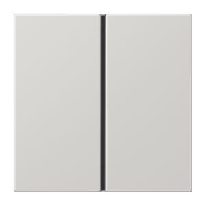 Tastafdekking 1-voudig compleet LS lichtgrijs KNX