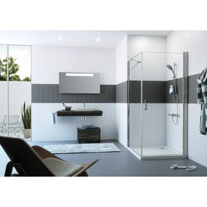 Zwaaideur Classics 2 855-870x2000mm zilverhggl. helder AP