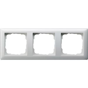 Afdekraam 3-v Gira Standard 55 zuiver wit