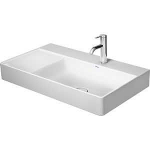 DURASQUARE #234980 wastafel rechts 800mm wit met kraangat