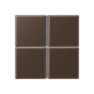 Tastafdekking compleet 4-voudig A500 mokka KNX