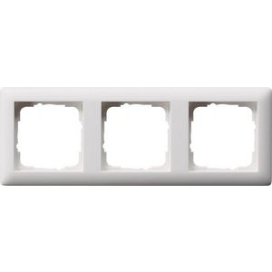 Afdekraam 3-v Gira Standard 55 zuiver wit m