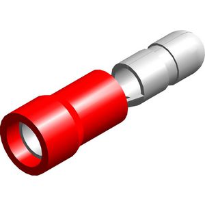 Doos a 100st. Rondsteker M4 rood 0,5-1,5mm2