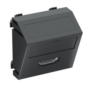 Draagplaat HDMI schroefaansl. 45x45mm zwart 6104817