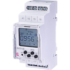 Tijdklok week 2x16A 12-240VAC/DC +Z/W
