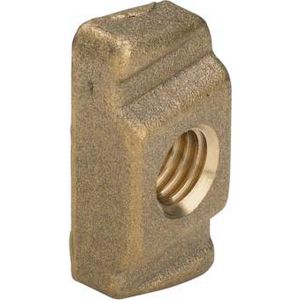 Bevestigingsmoer M10 messing/blank VVE=10