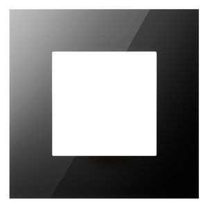 Enkelvoudige afdekplaat Pure liquid black
