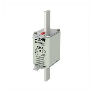 Zekering laagsp. 125A AC 500V NH02 gL/gG dubbele mel VVE=3