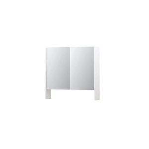 INK SPK3 Spiegelkast 2dr & open planchet Mat wit 80x74