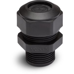 Spuitwaterdichte meerlaagse M20-wartel, zwart