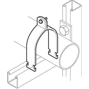 Buisklem diameter 62-71mm RVS316L