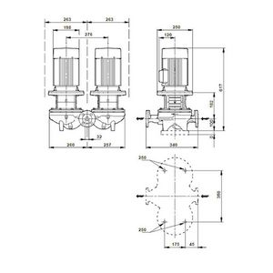 Inlinepomp TPD 32-380/2-A-F-A-BQQE 400D 50HZ