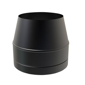 DW Ø250mm Conisch eindstuk zwart