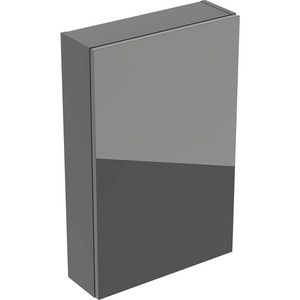 iCon bovenkast rechthoekig met één deur Lava glas