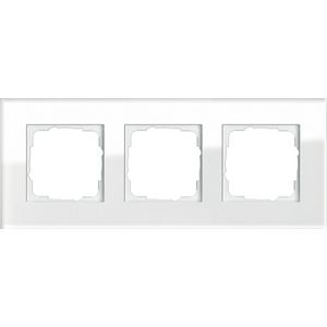 Afdekraam 3-v Gira Esprit gl.wit