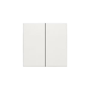 Afwerkingsset dubbele elektr. schakelaar /knop white