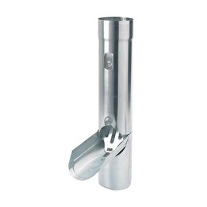 RHEINZINK walsblank regentonklep 100mm  RVS-bladvanger