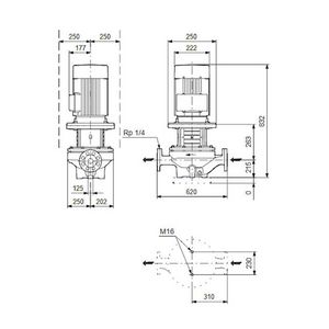 Inlinepomp TP 125-70/6-A-F-A-BQQE 400D 50HZ