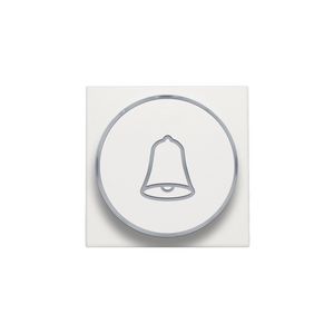 Afwerkingsset doorschijnende ring/belsymbool 6A white